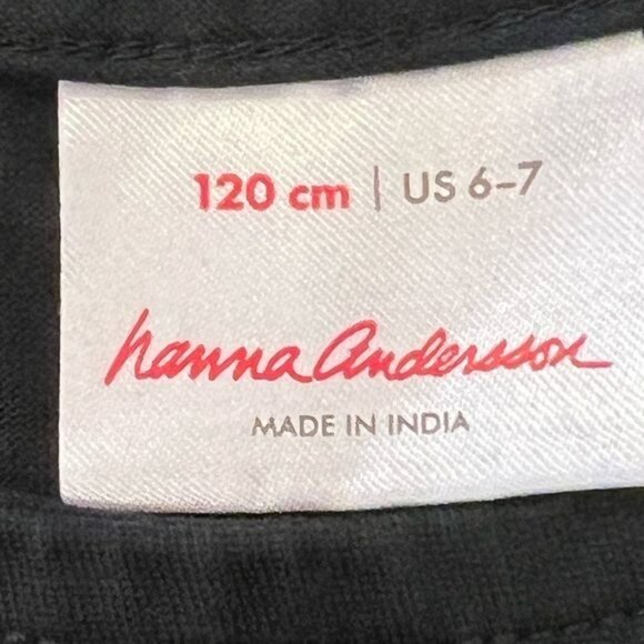 Hanna Andersson Ballet Dancers Dress 120 Girls size 6-7 Black with ballerinas - Picture 5 of 8